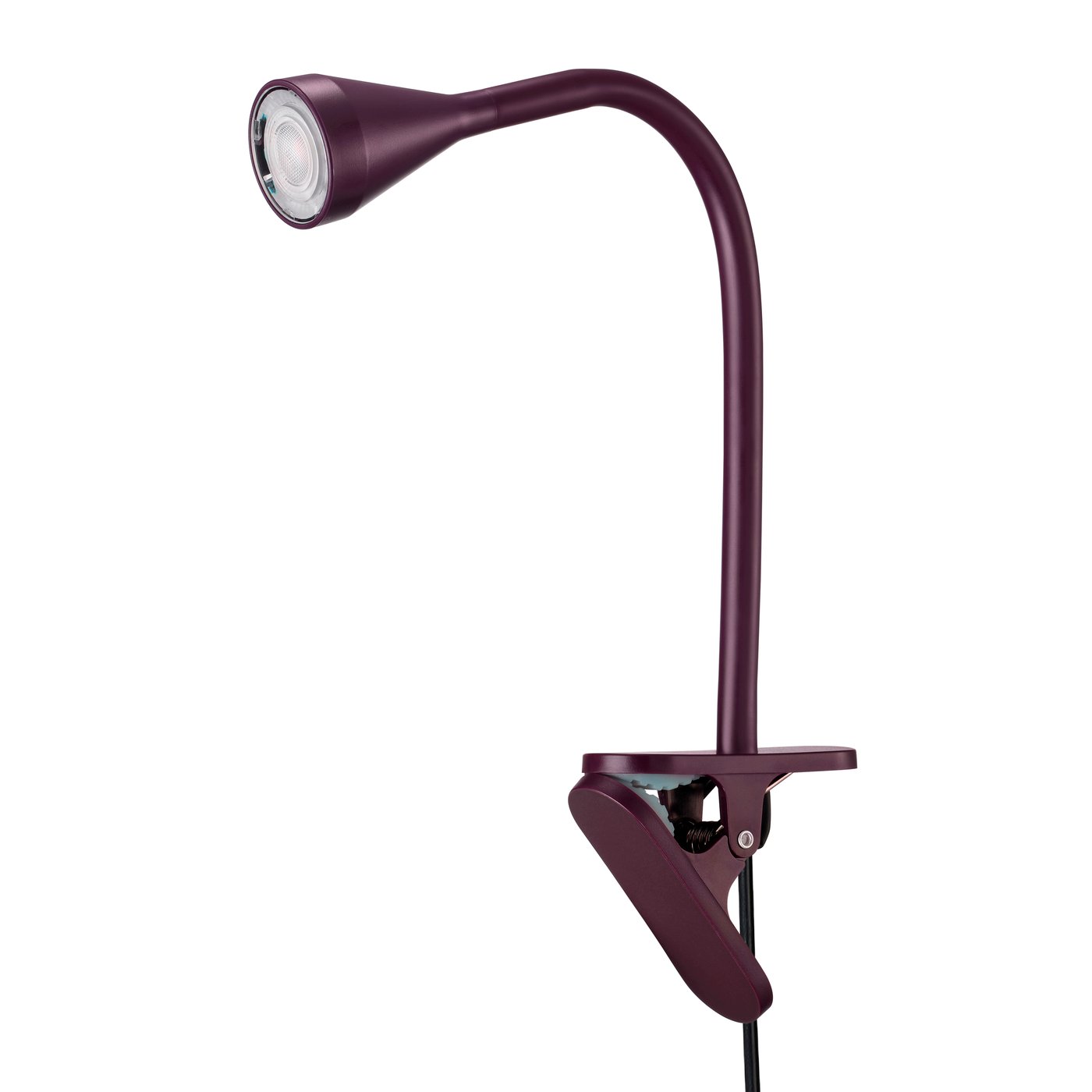IKEA NÄVLINGE LED klämspot, mörkröd