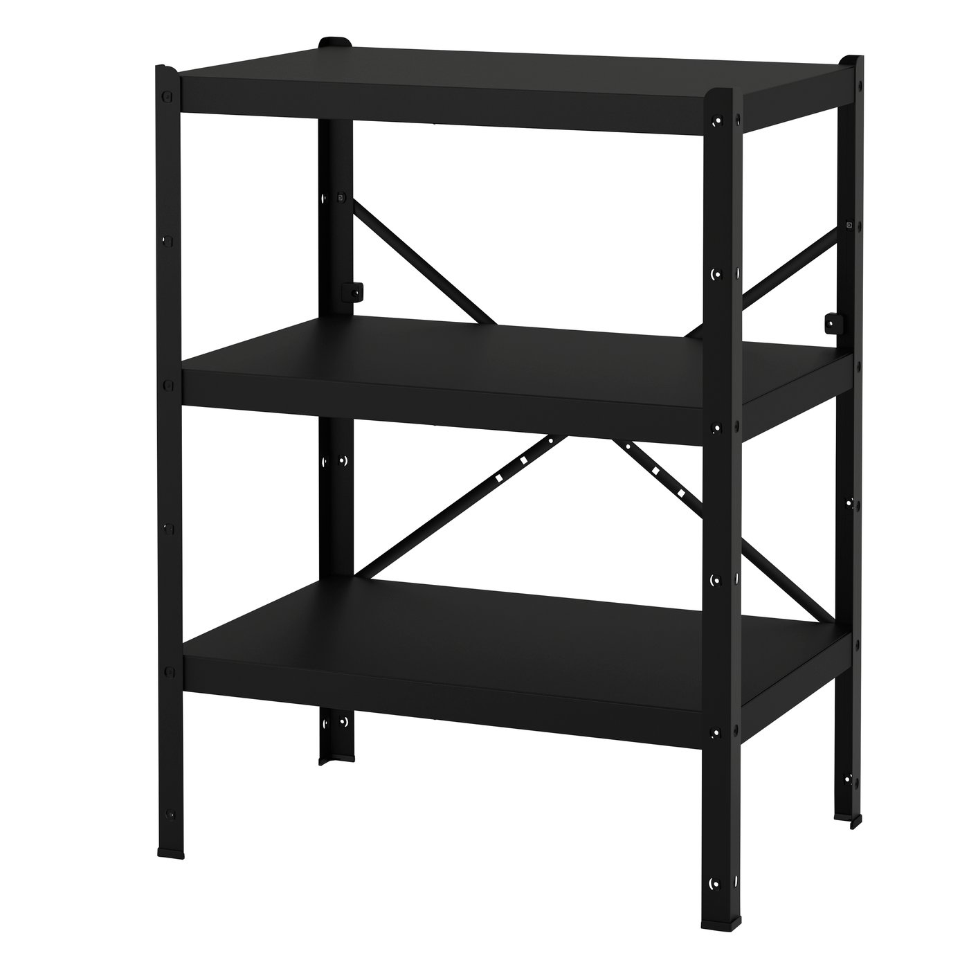IKEA BROR hylla, svart, 85x55x110 cm