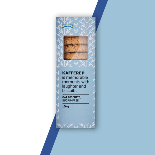 Una confezione di biscotti d'avena senza zucchero KAFFEREP