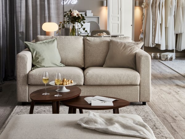 Cortinas de bloqueo HILLEBORG grises, 1 par