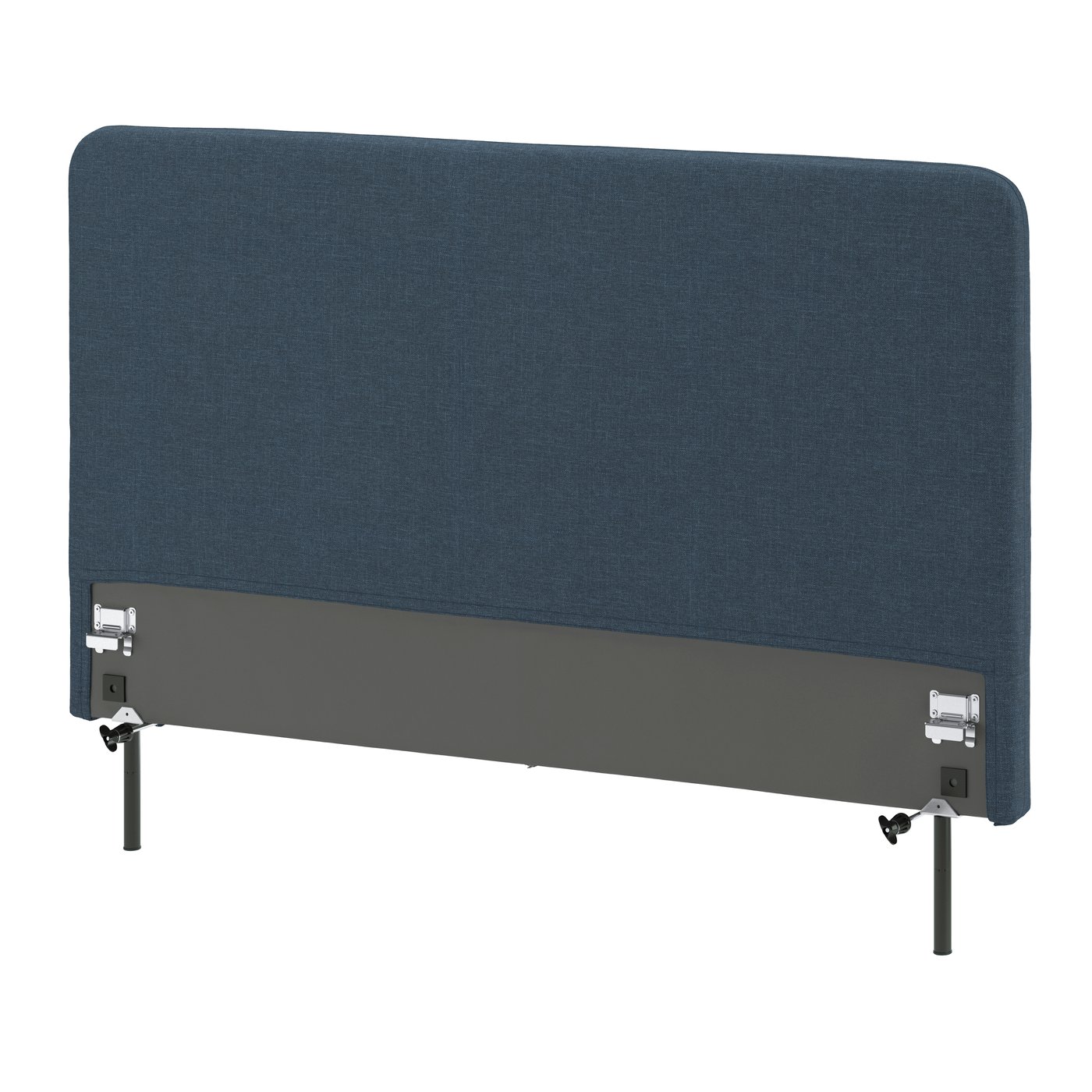 IKEA LJUSFJÄLLET sänggavel, inkl ben/kilanda mörkblå, 160 cm