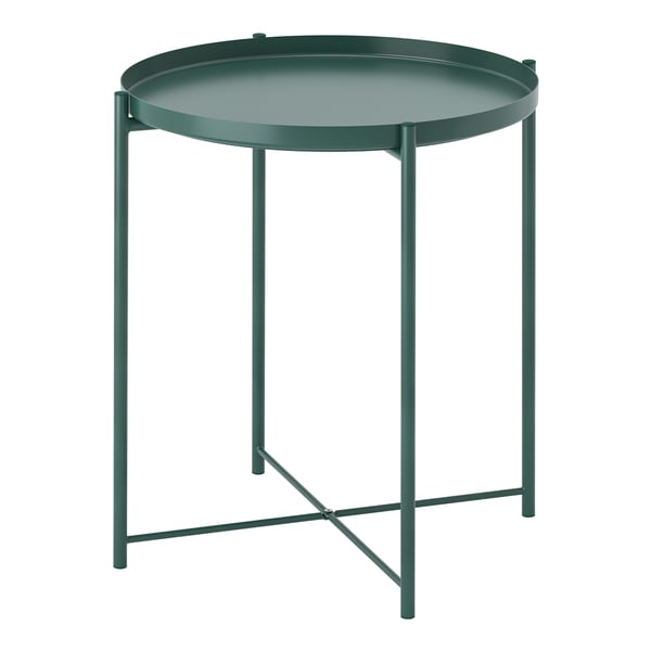 A dark grey-green GLADOM tray table in the NA