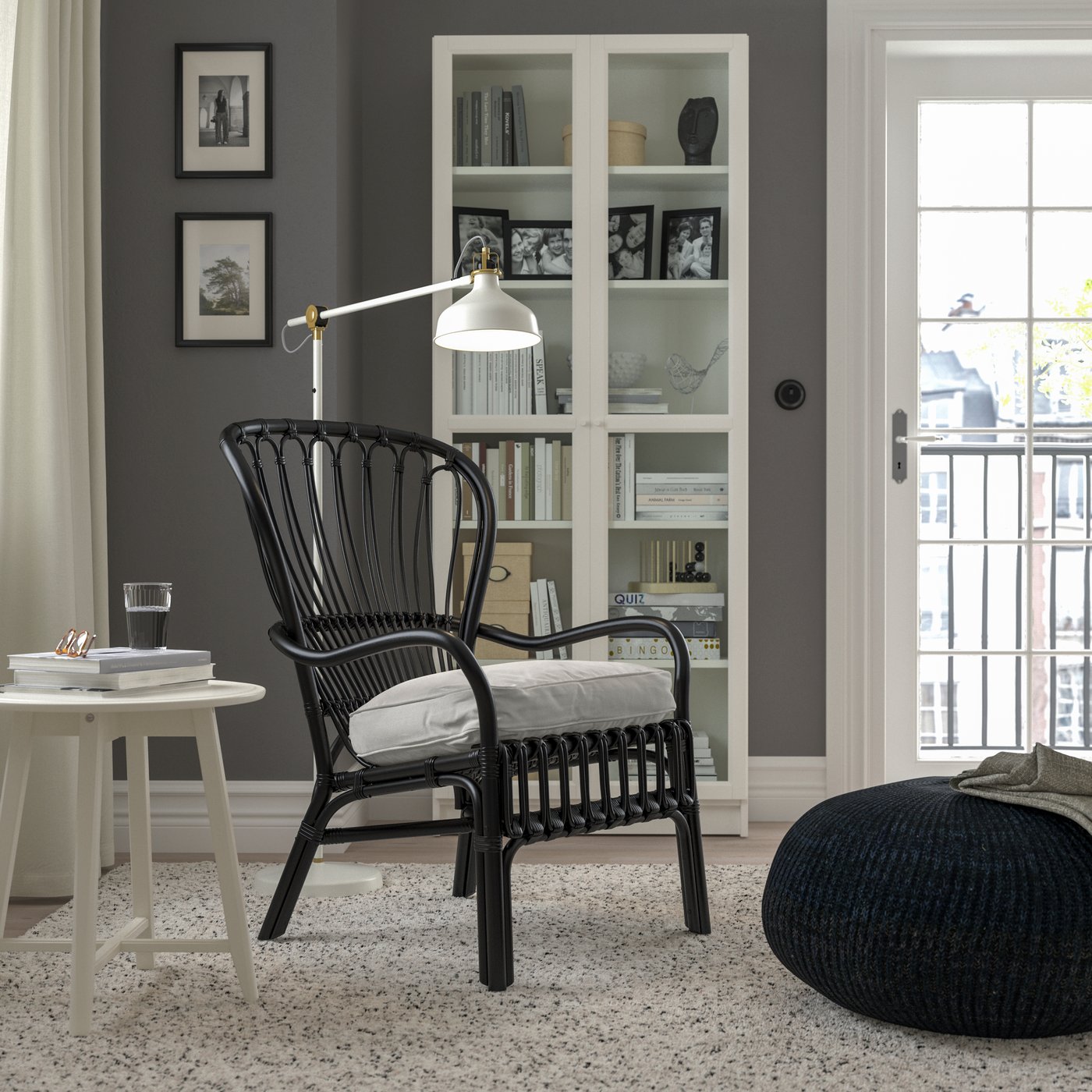 A STORSELE armchair with cushion
