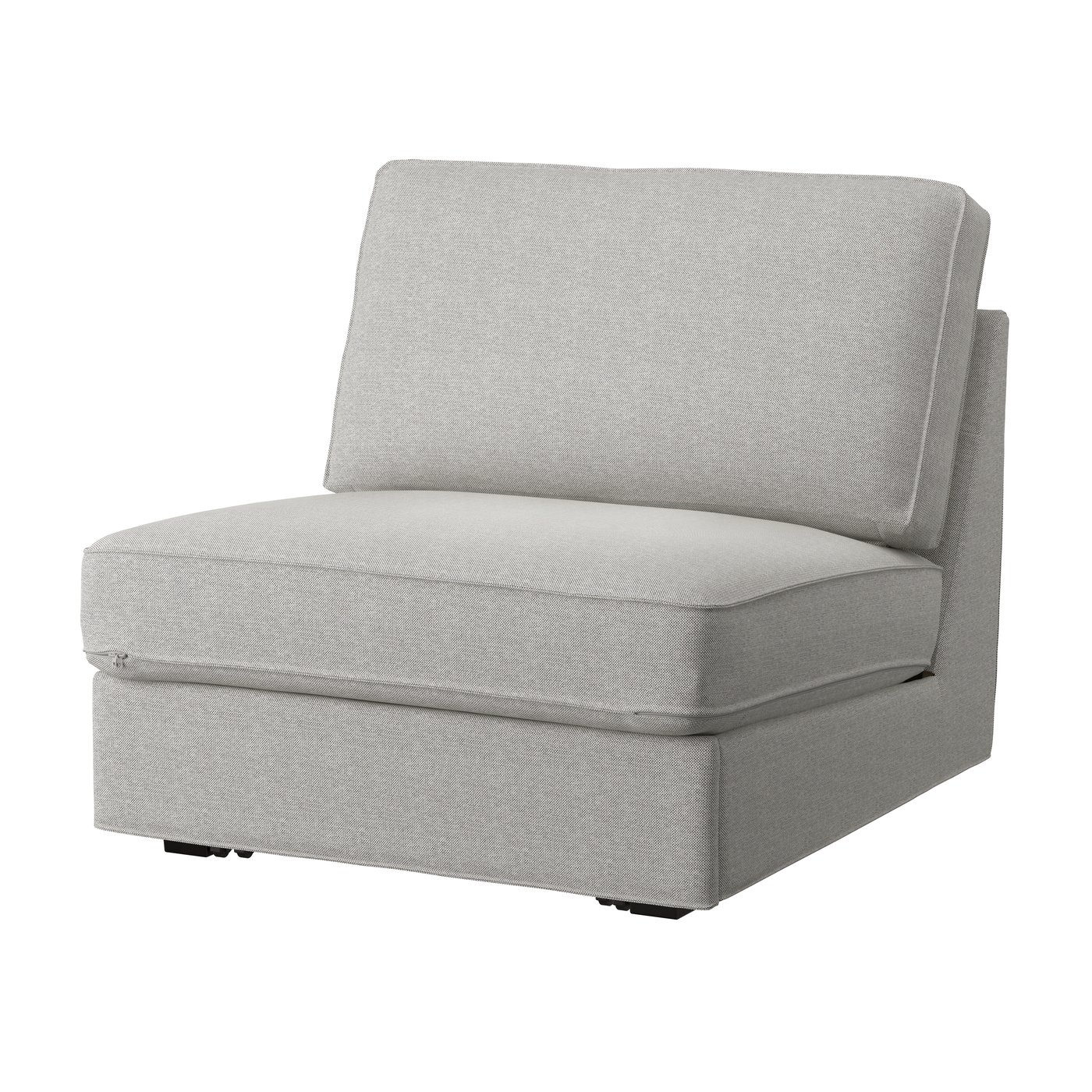IKEA KIVIK klädsel till 1-sits bäddsoffa, tallmyra vit/svart