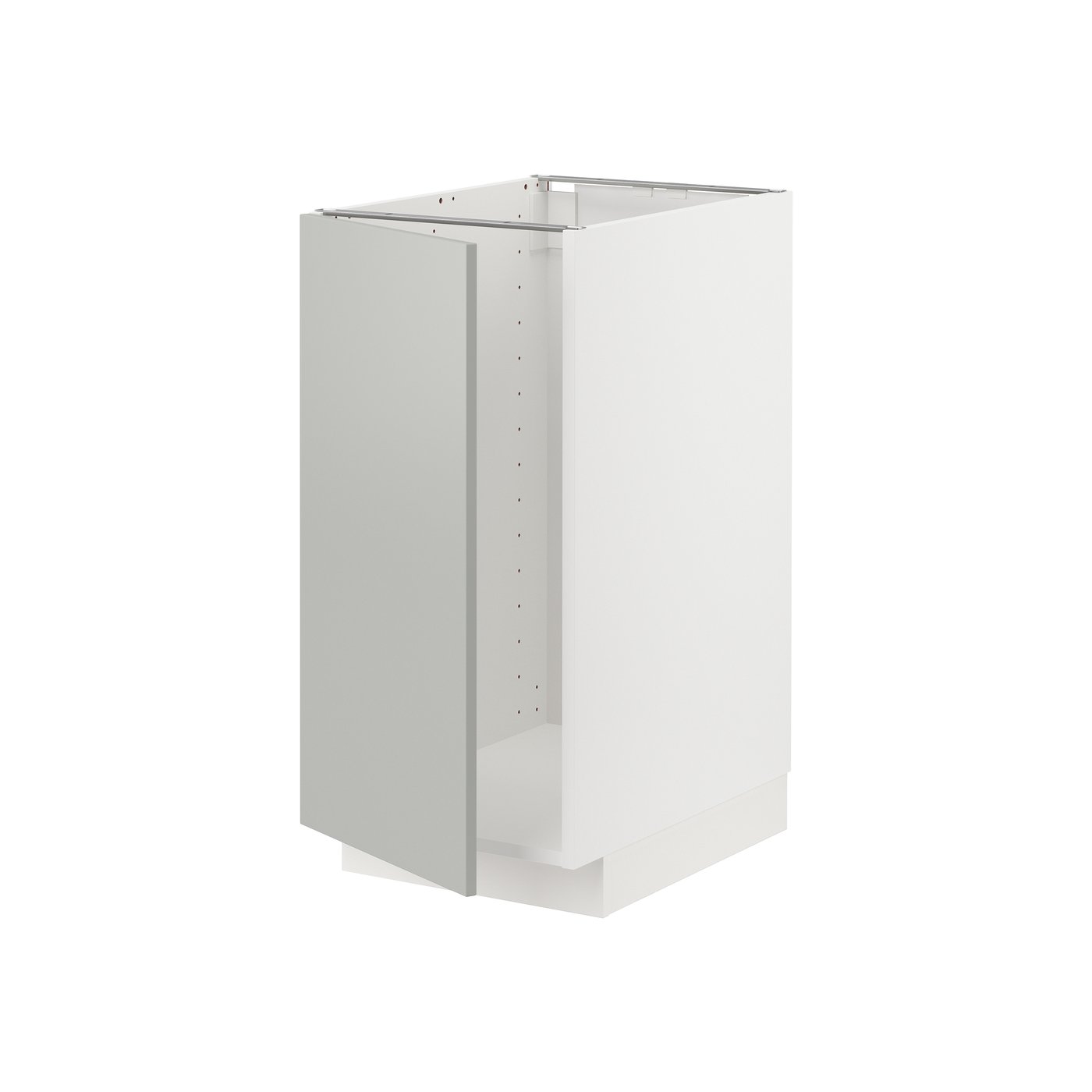 IKEA METOD bänkskåp f diskbänk/sopsortering, vit/havstorp ljusgrå, 40x60 cm
