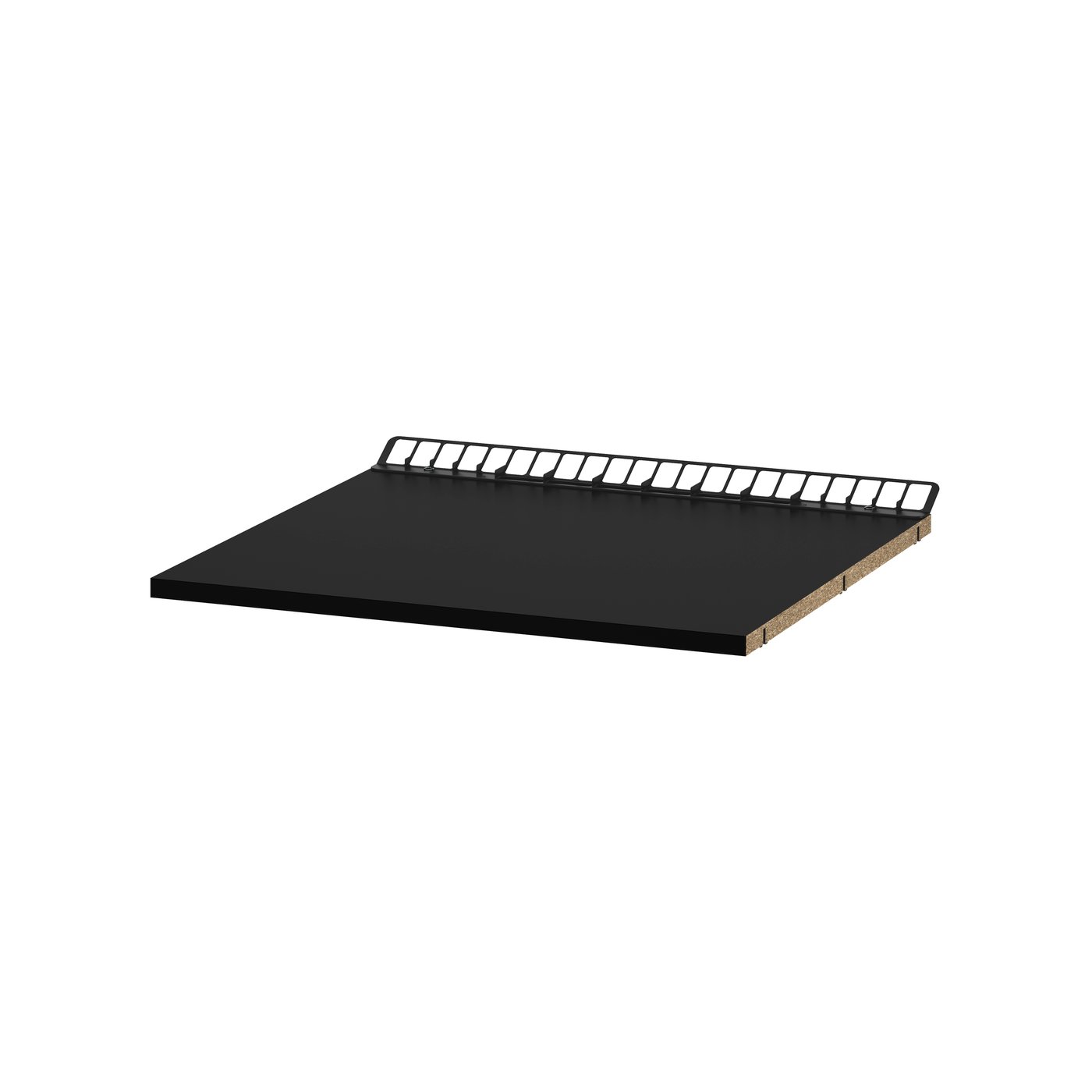 IKEA UTRUSTA fast ventilerat hyllplan, svartgrå, 60x60 cm