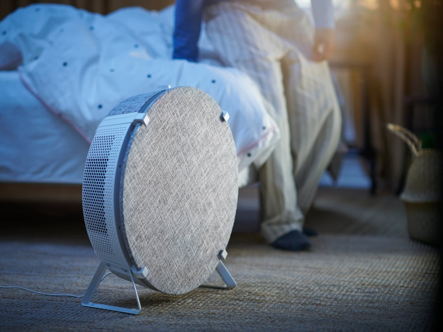 Sleep Benefits of an Air Purifier in Bedroom - IKEA - Apartment Bedroom Air Quality Solutions