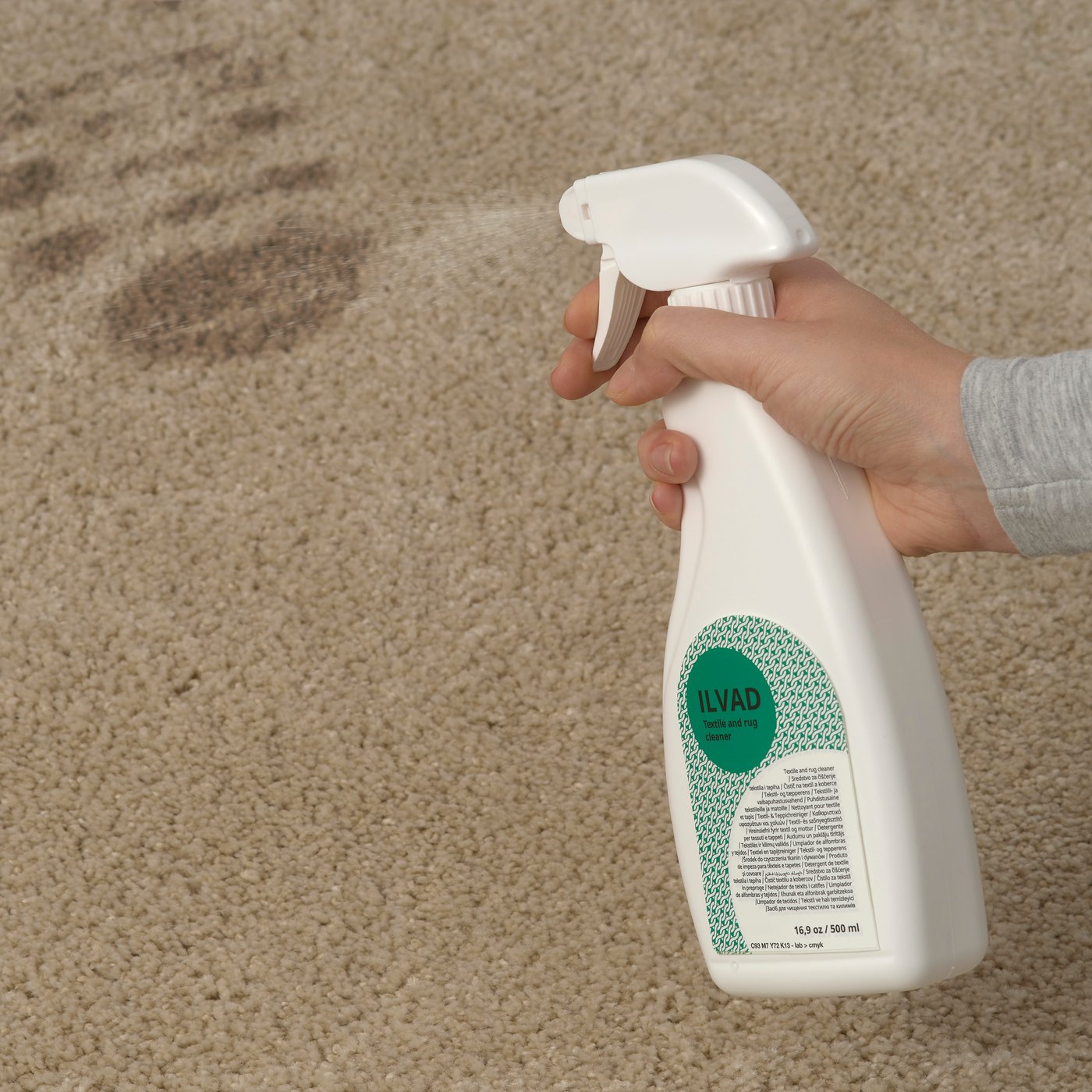 An ILVAD textile and rug cleaner
