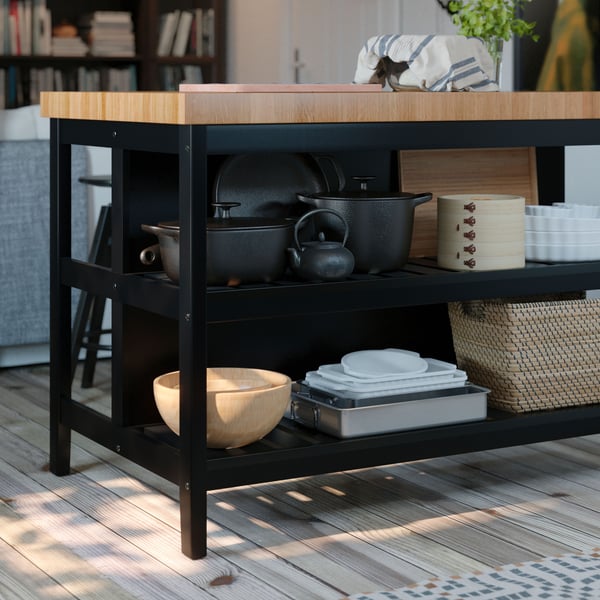 A VADHOLMA kitchen island.