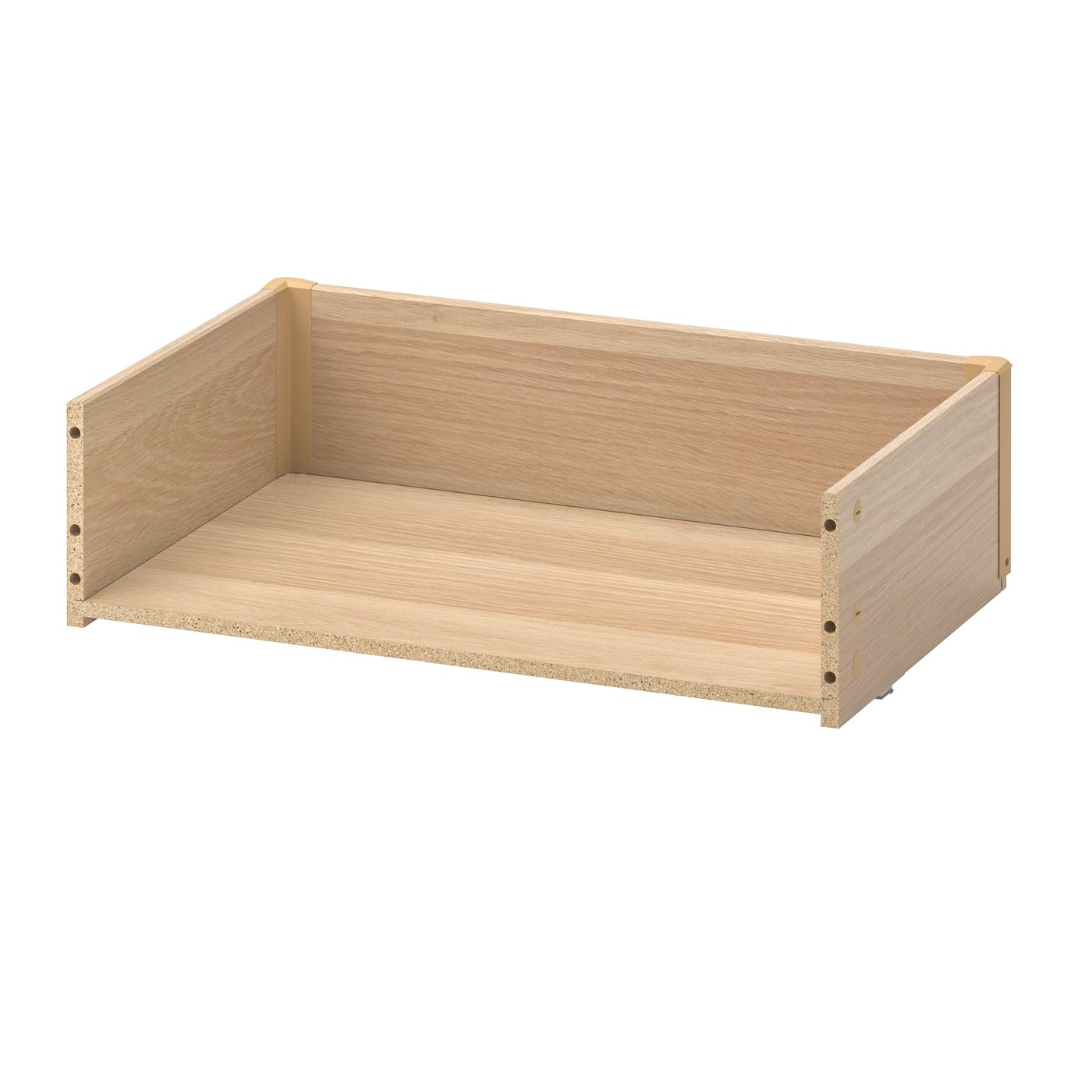 IKEA BESTÅ lådstomme, vitlaserad ekeffekt, 60x15x40 cm