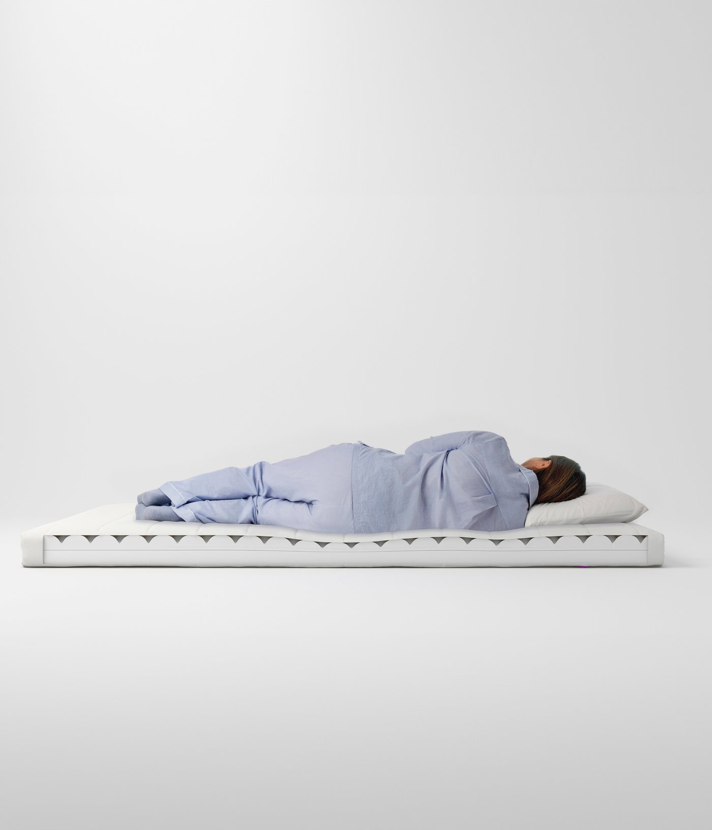 A firm/white ÅFJÄLL foam mattress in the NA