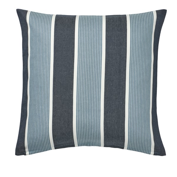 A dark blue light blue/stripe pattern KORALLBUSKE cushion cover