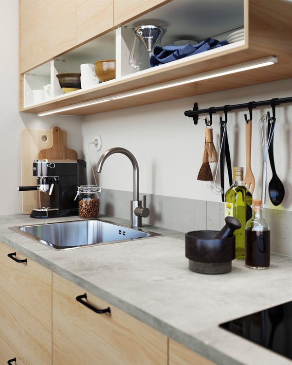 A black GNARP 3-piece kitchen utensil set