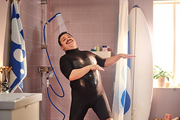  BERGVATTNET single spray hand shower with hose