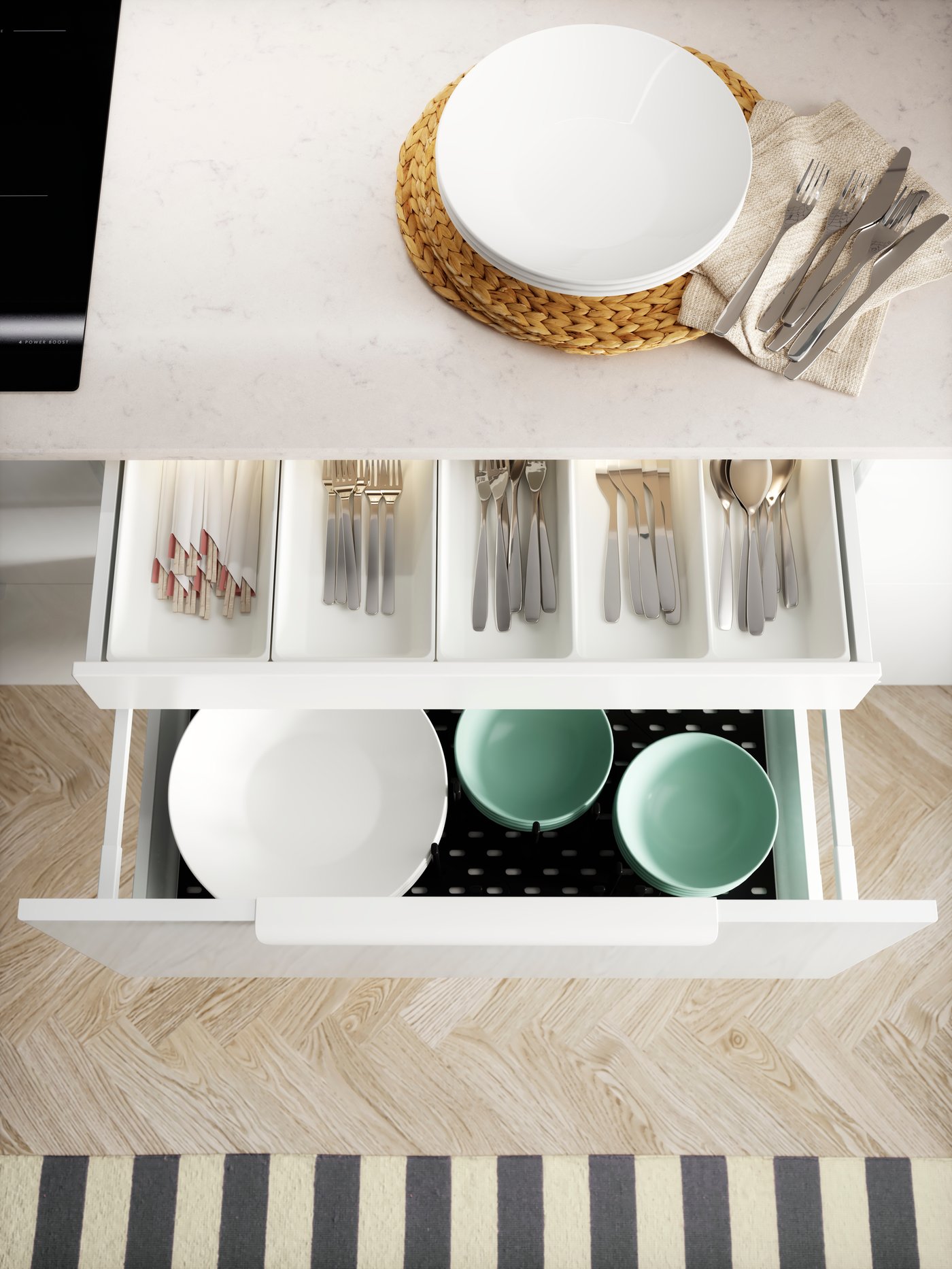 A matt light turquoise FÄRGKLAR bowl