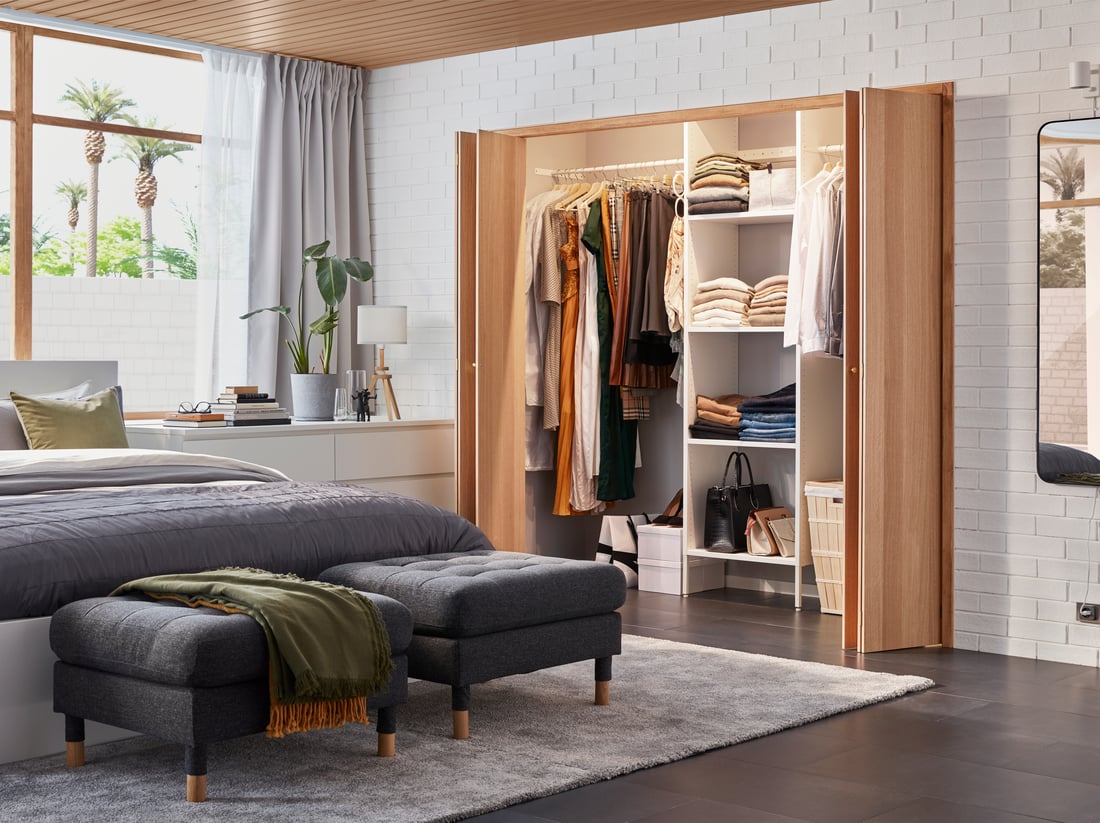 Rangement de garde-robe – Rangement modulaire AURDAL - IKEA CA