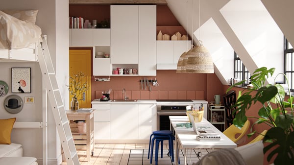 A fun, youthful kitchen in a multifunctional studio - IKEA