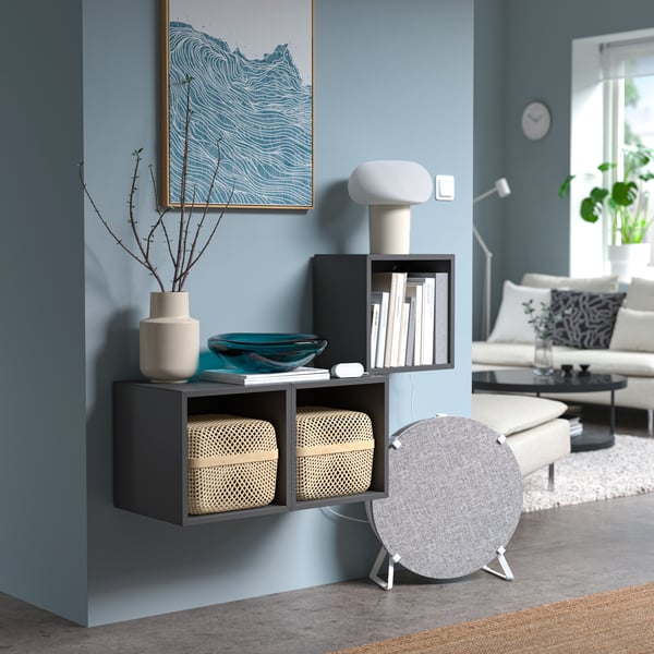 EKET shelving with smart home products