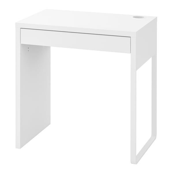 A white MICKE desk