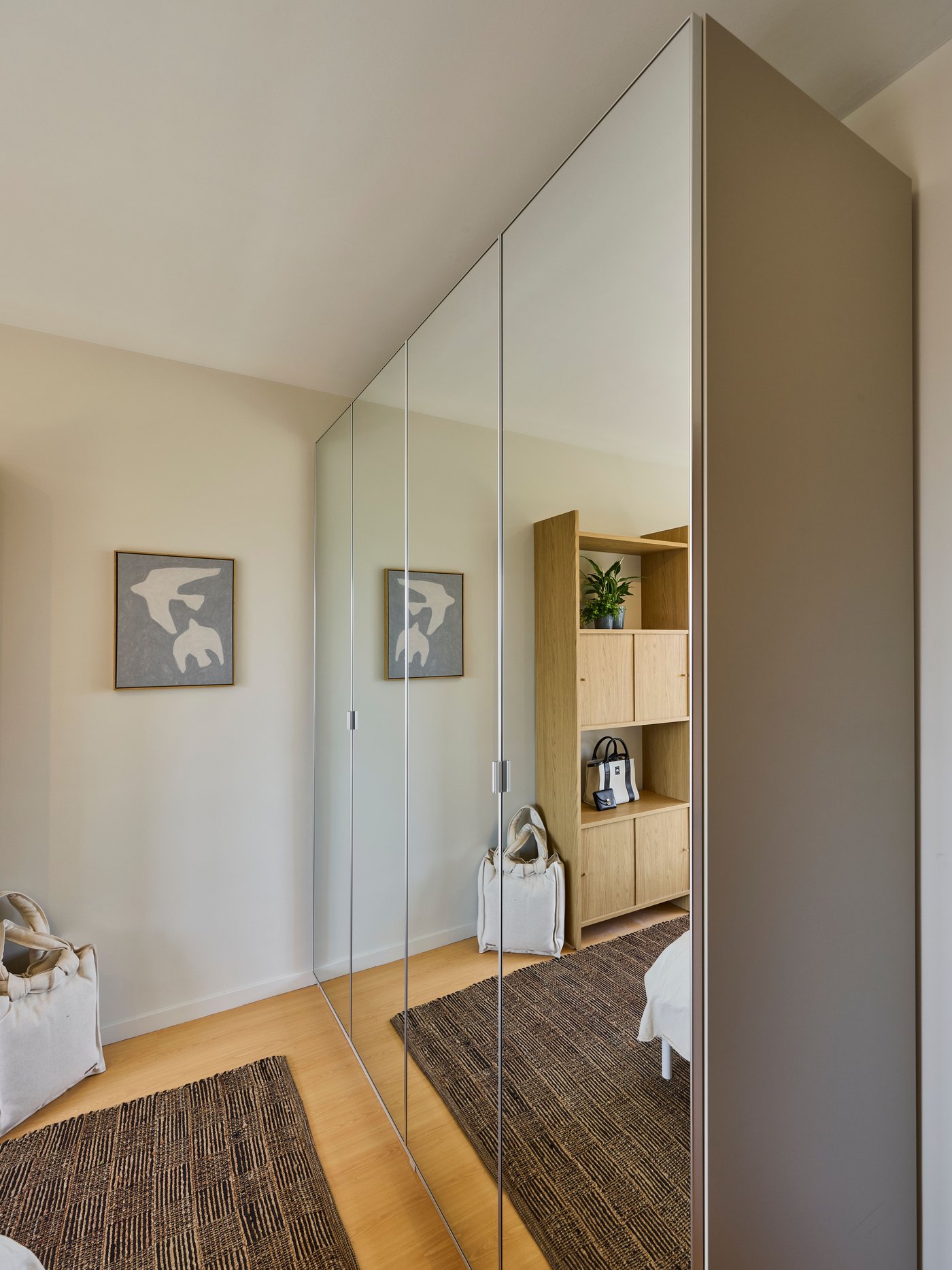 PAX kastcombinatie wit hoogglans/wit spiegelglas