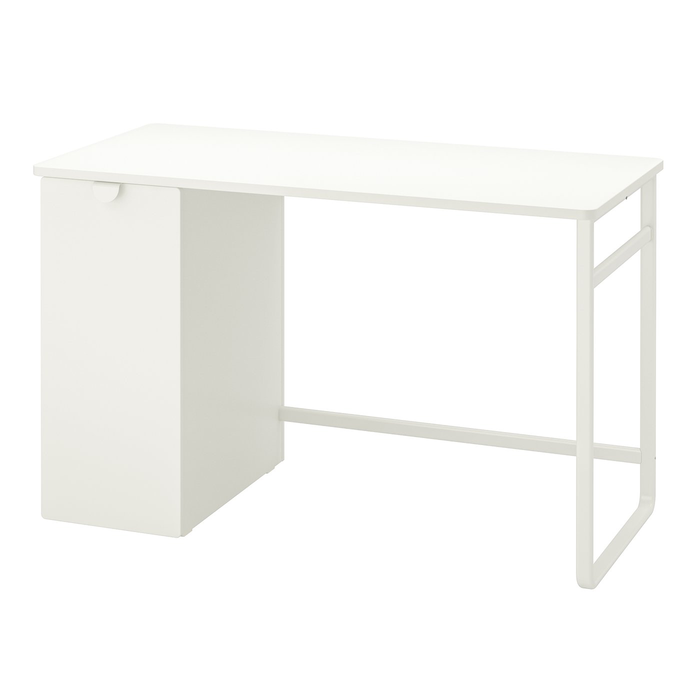 IKEA LÄRANDE skrivbord med utdragbar förvaring, vit, 120x58 cm