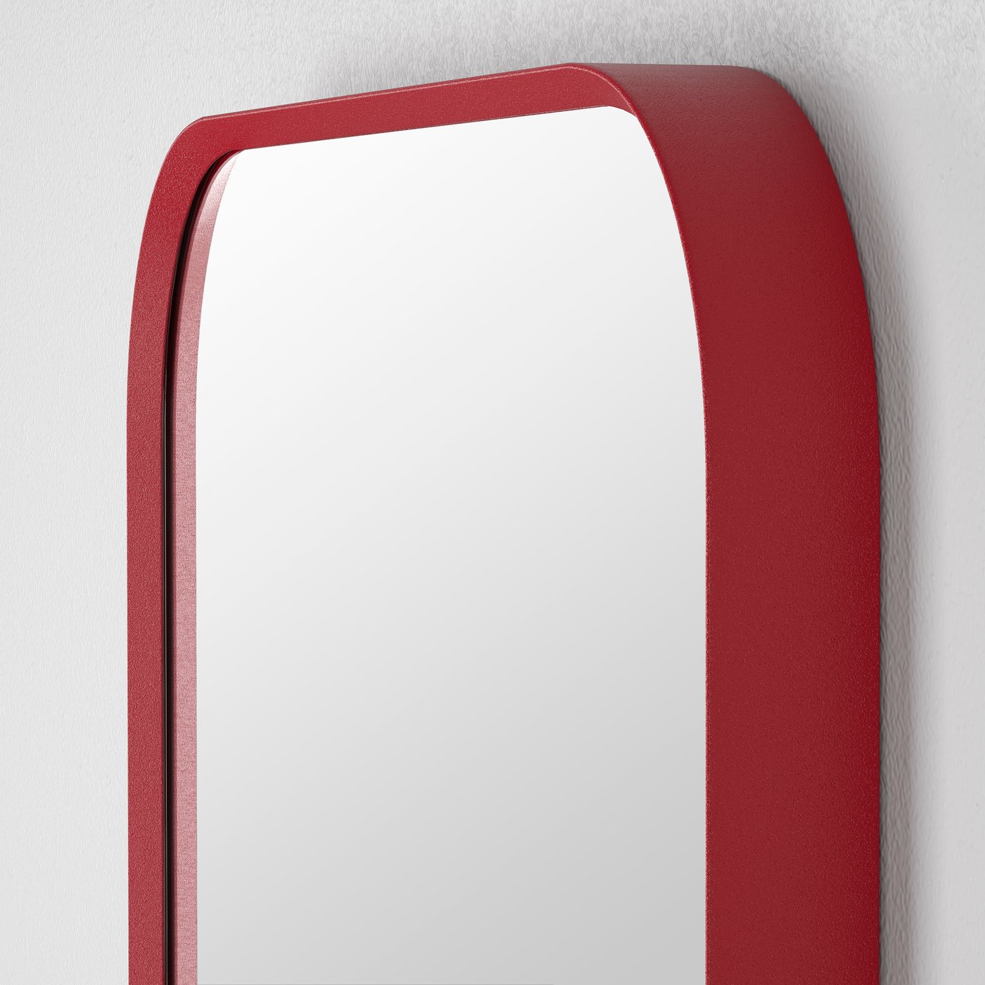 A red LINDBYN mirror