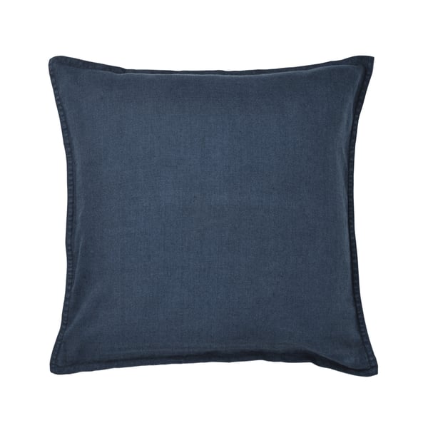 A dark blue DYTÅG cushion cover