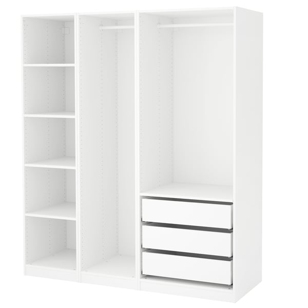 A white PAX wardrobe
