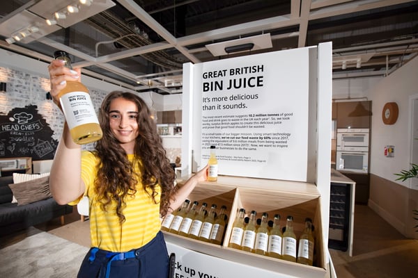 Co-workers trying 'Great British Bin Juice'