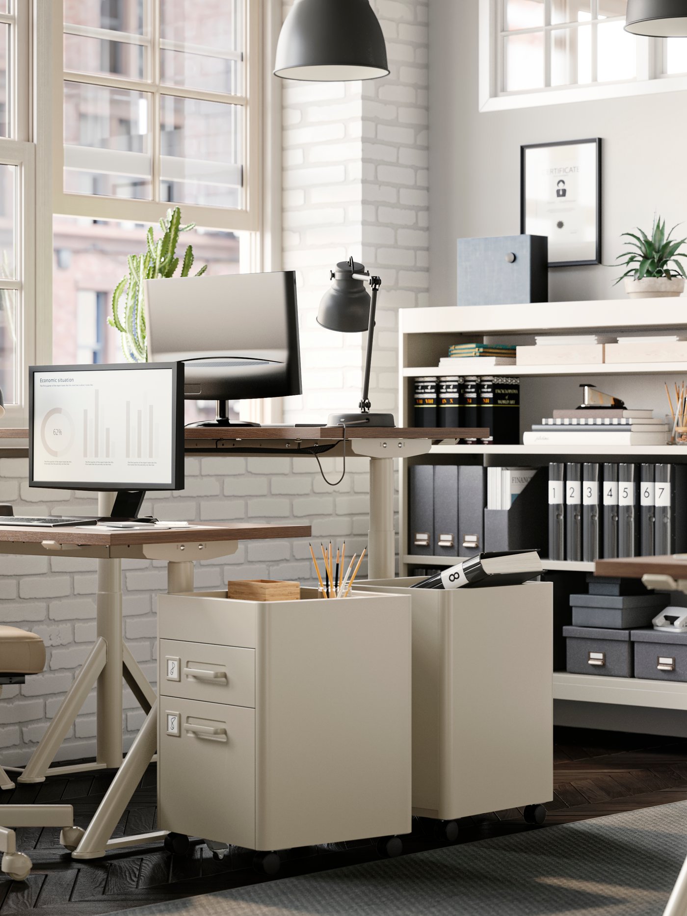 A Grann beige TROLLBERGET active sit/stand support