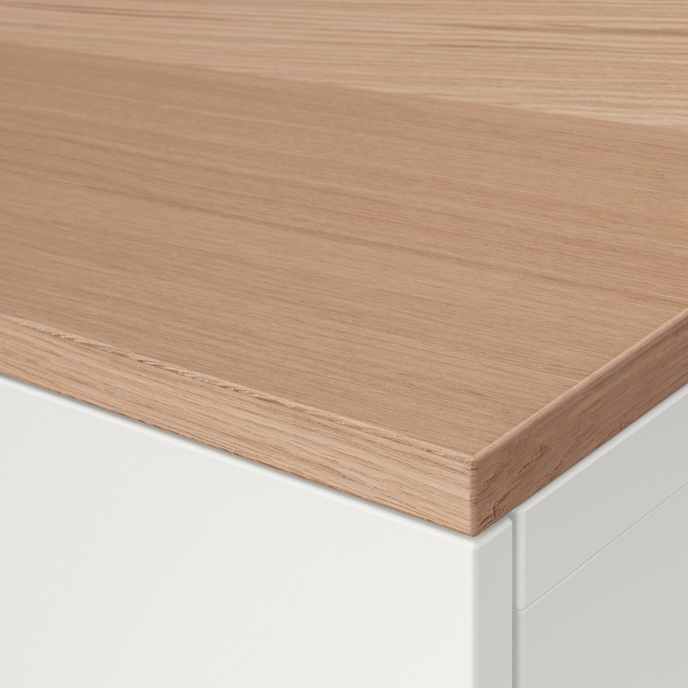 An oak veneer BESTÅ top panel
