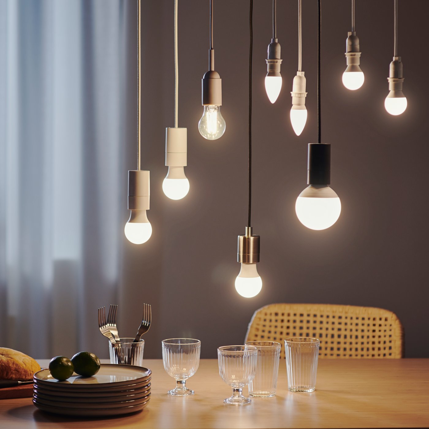 A clear glass VARDAGEN glass