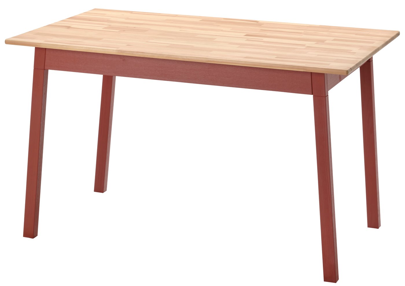 IKEA - PINNTORP pöytä, vaaleanruskeaksi petsattu/punaiseksi petsattu