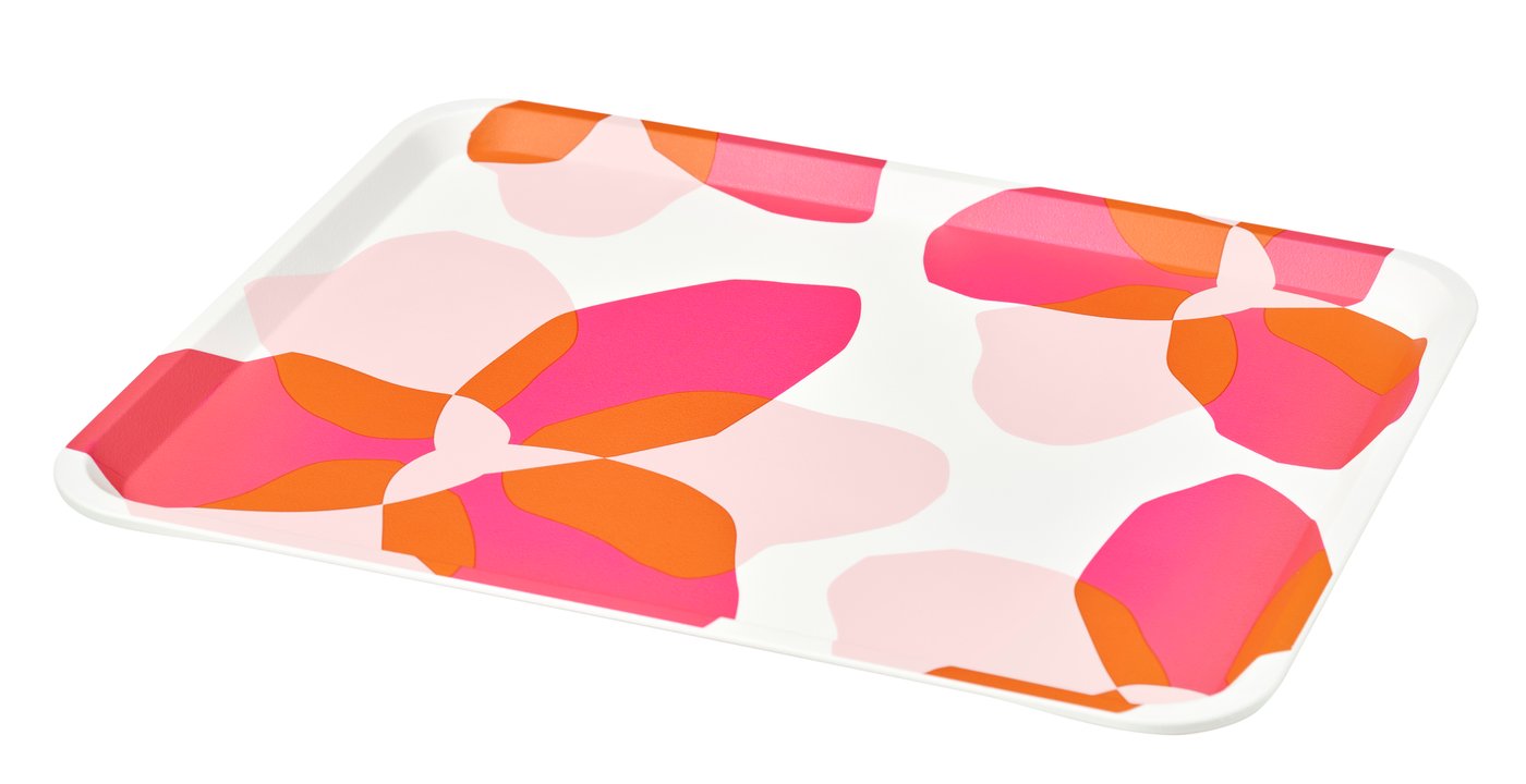 IKEA TOFSAND bricka, rosa, 37x29 cm
