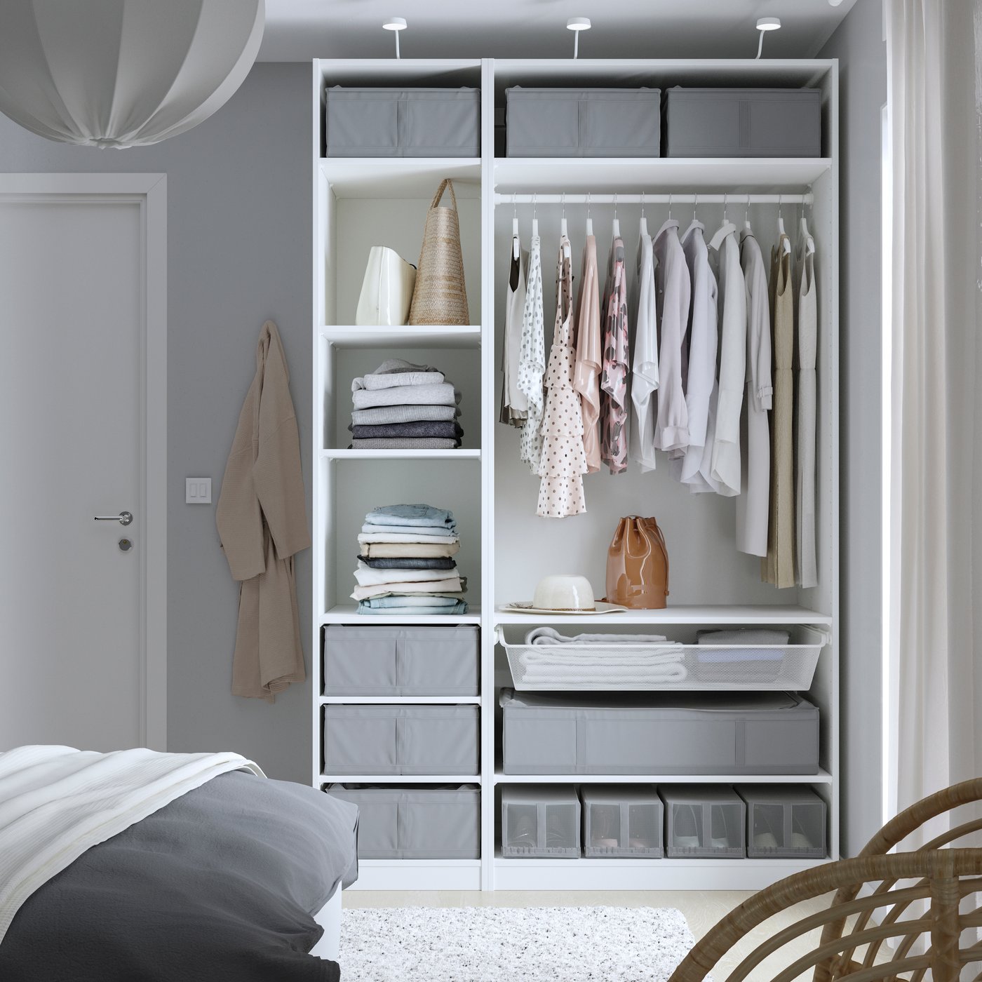 A dark grey SKUBB storage case