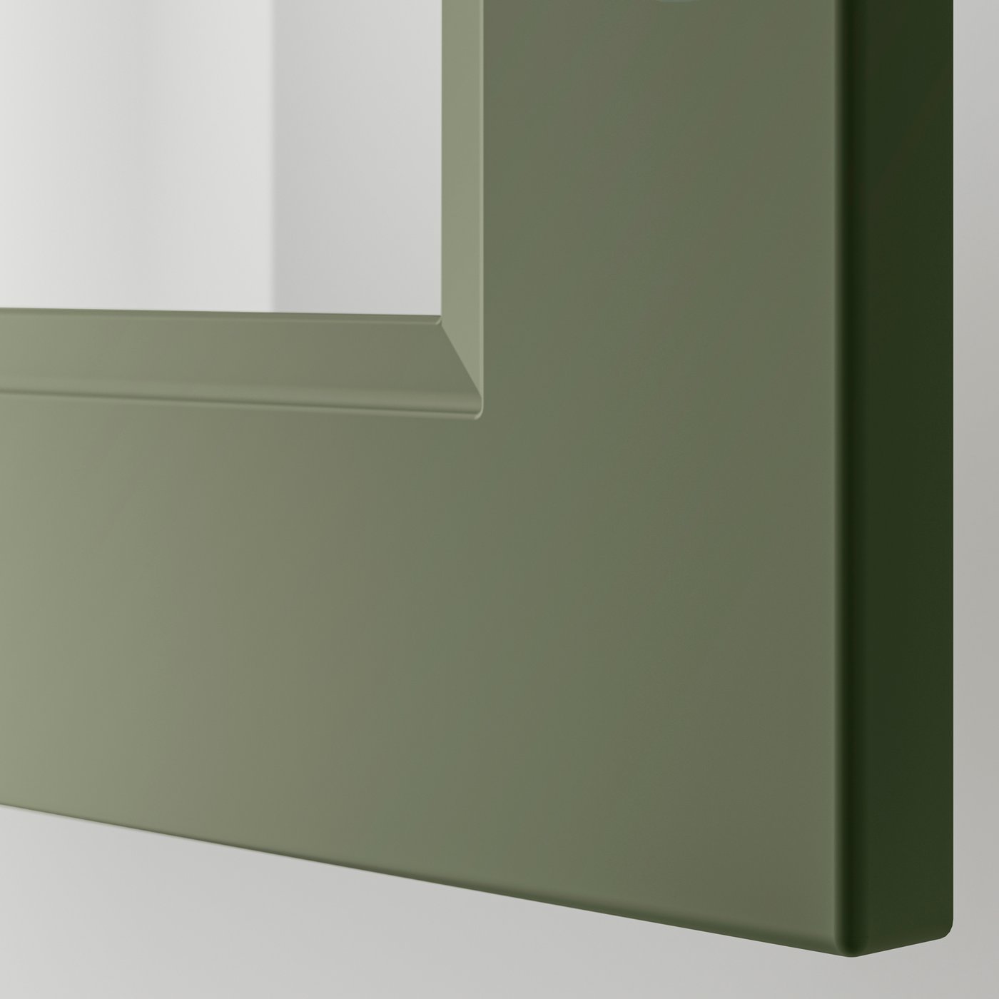 A grey-green AXSTAD glass door