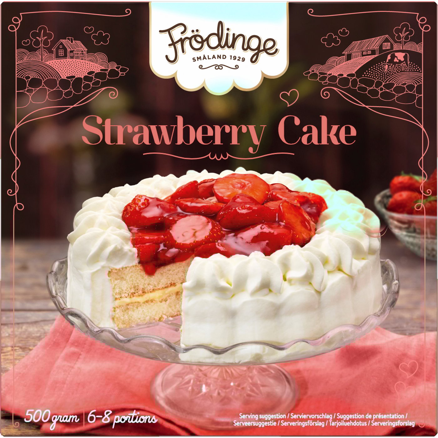 FRÖDINGE strawberry cake