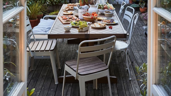 An acacia NORRMANSÖ table, outdoor