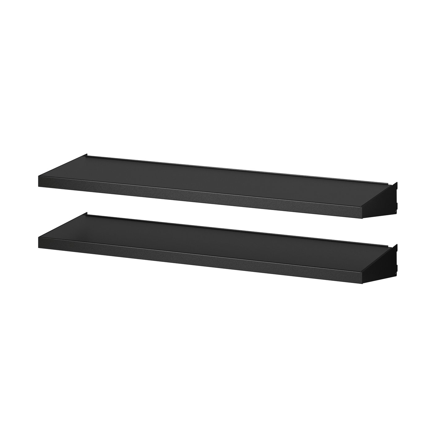 IKEA BROR hyllplan för väggskena, svart, 85x25 cm