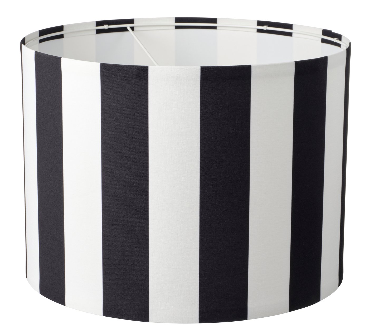 IKEA RINGSTA lampskärm, svart/vit, 42 cm