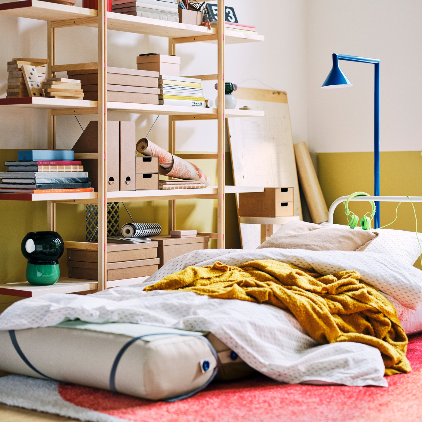 A Skiftebo light grey-beige IKEA PS 2026 chair-bed