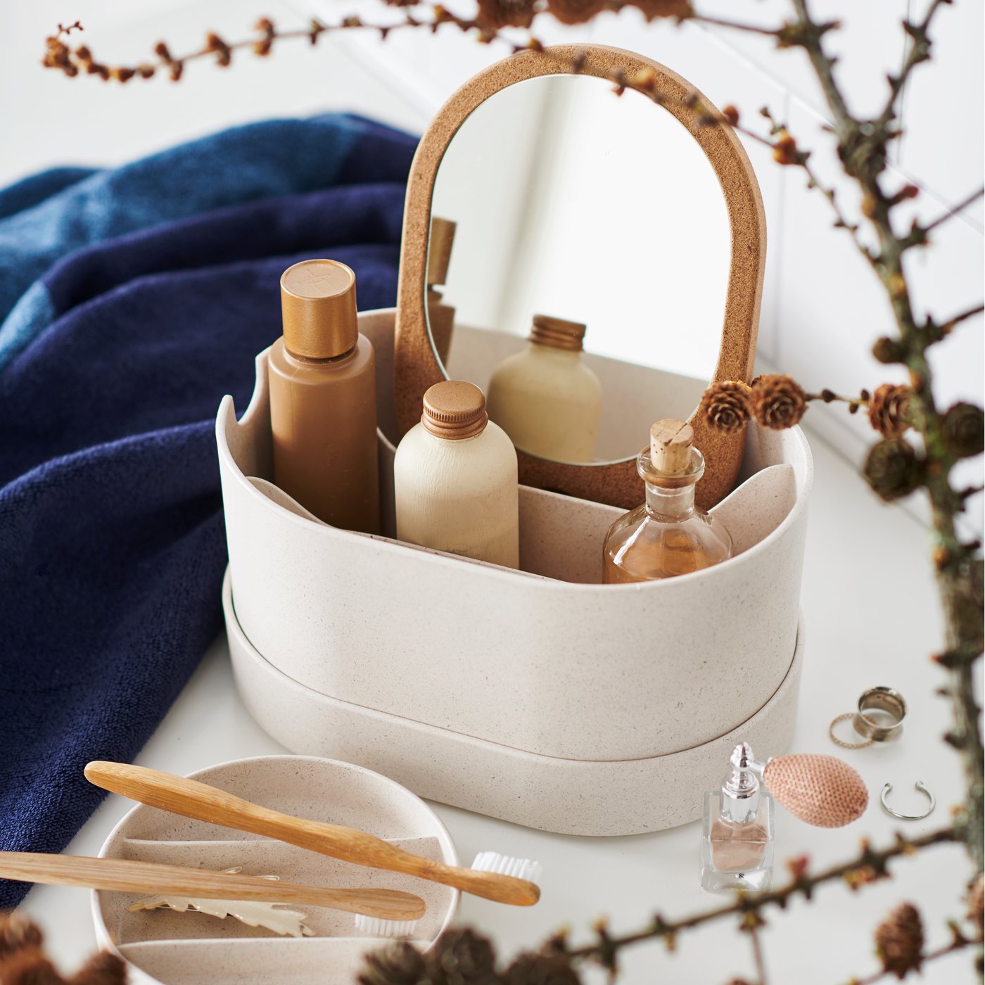 RABBLA Kasten mit Fächern25x35x10 cm