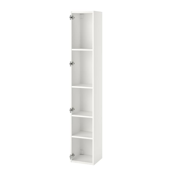 A white ENHET high cb w 4 shelves in the NA
