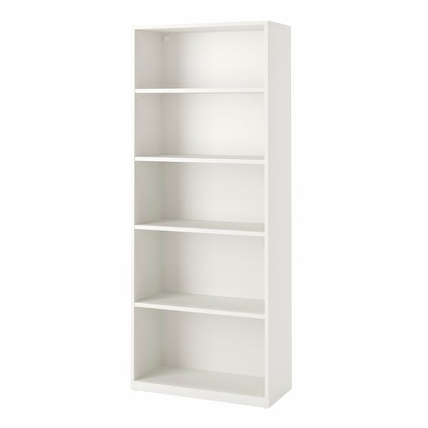 An off-white TONSTAD bookcase in the NA
