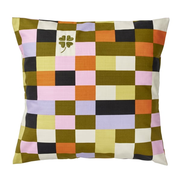 A check pattern multicolour MÄVINN cushion cover