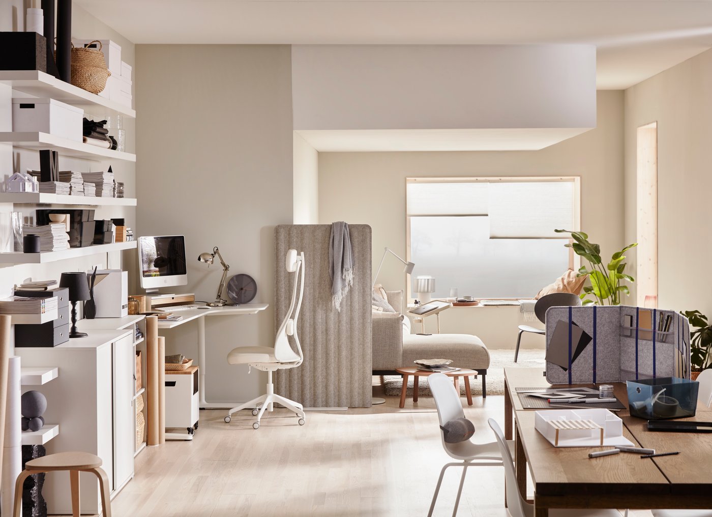 How to create three workspaces in one room