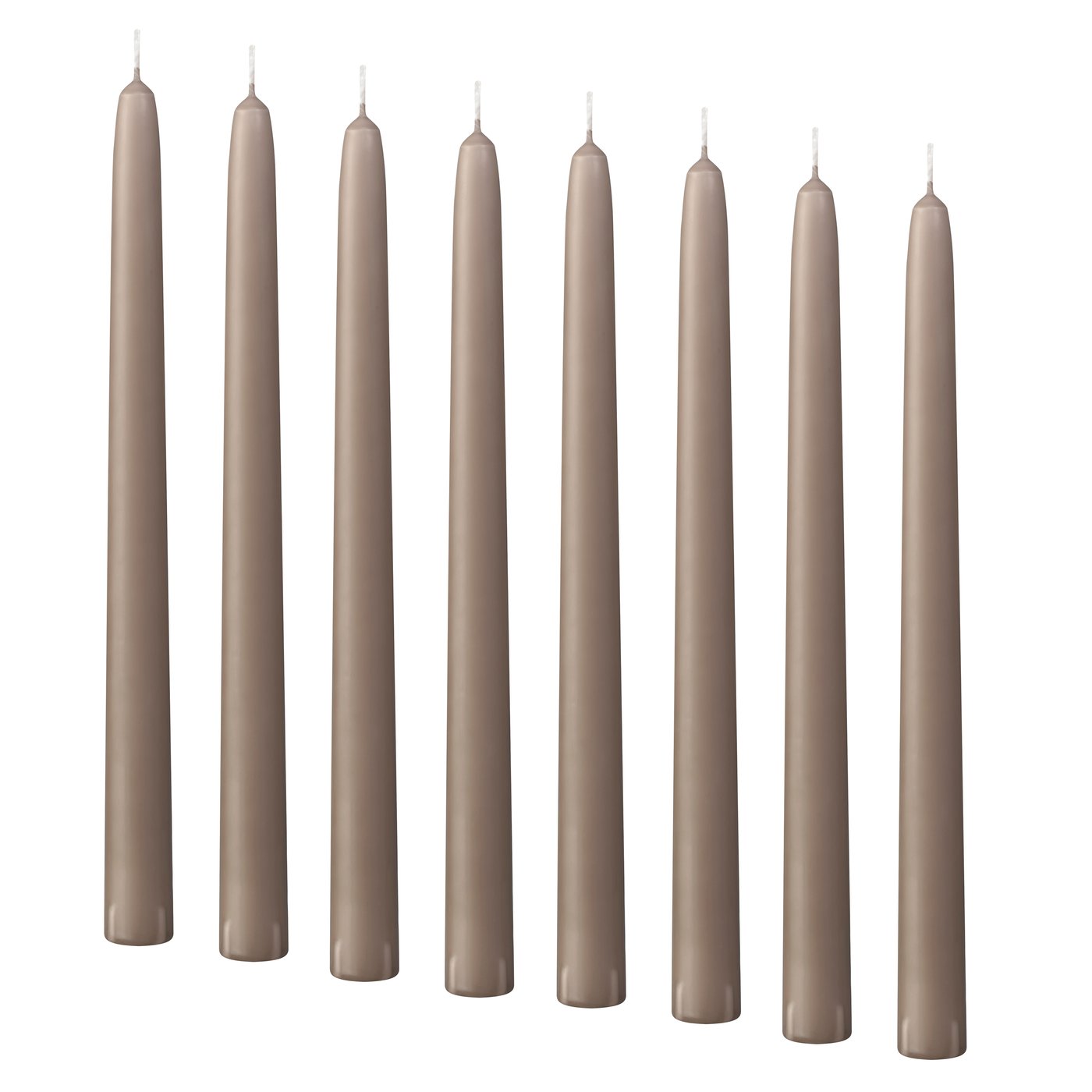IKEA KLOKHET ljus utan doft, mörk gråbeige, 25 cm