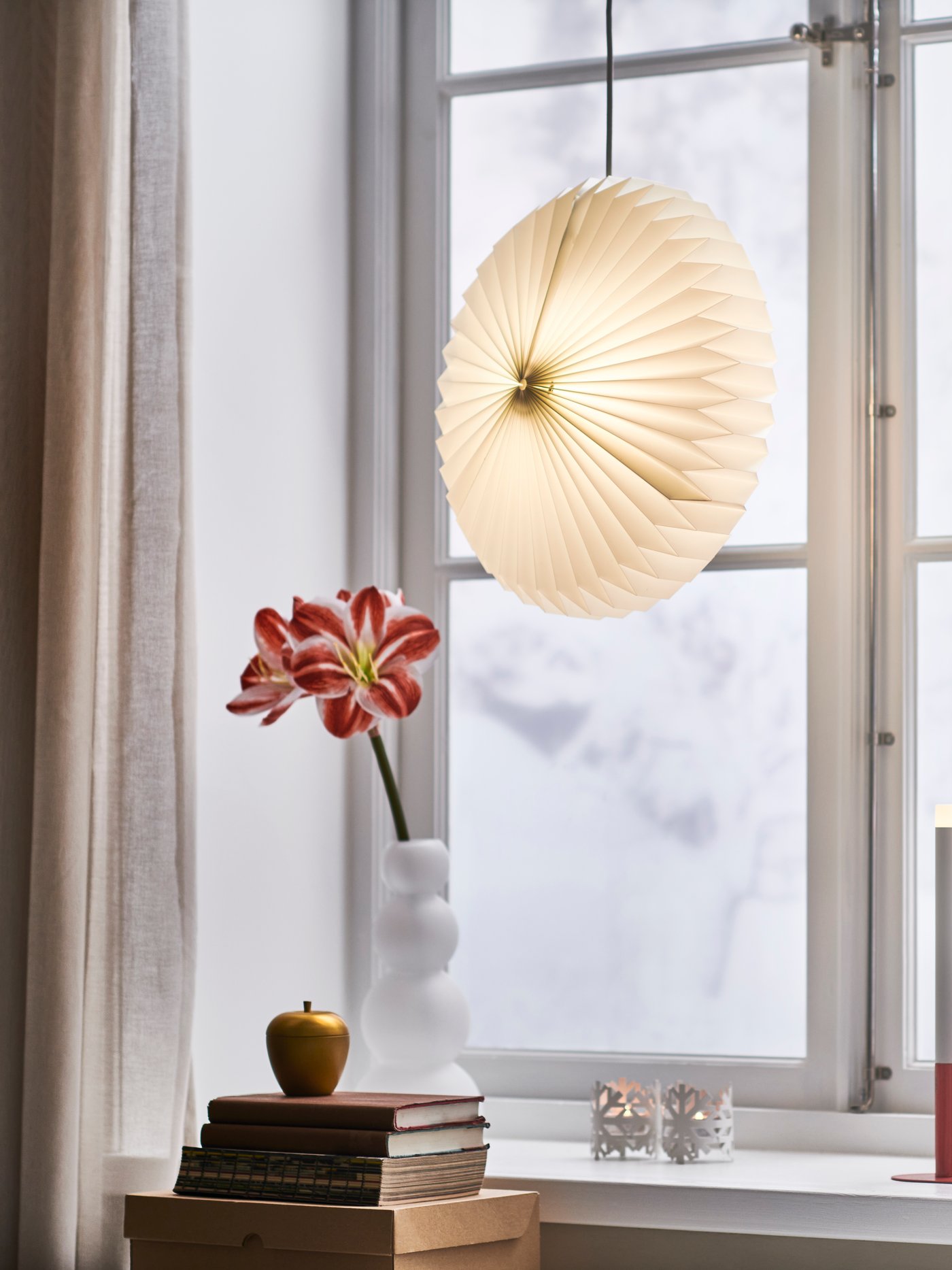 Witte kerstraamdecoratie