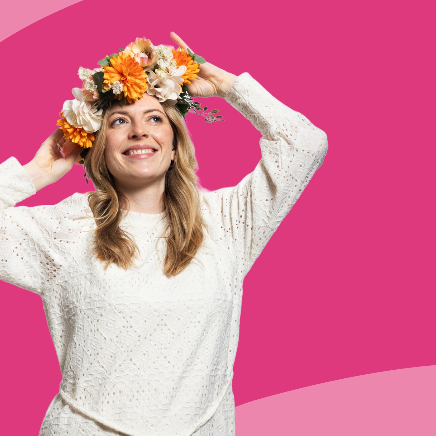 Woman with a flower crown