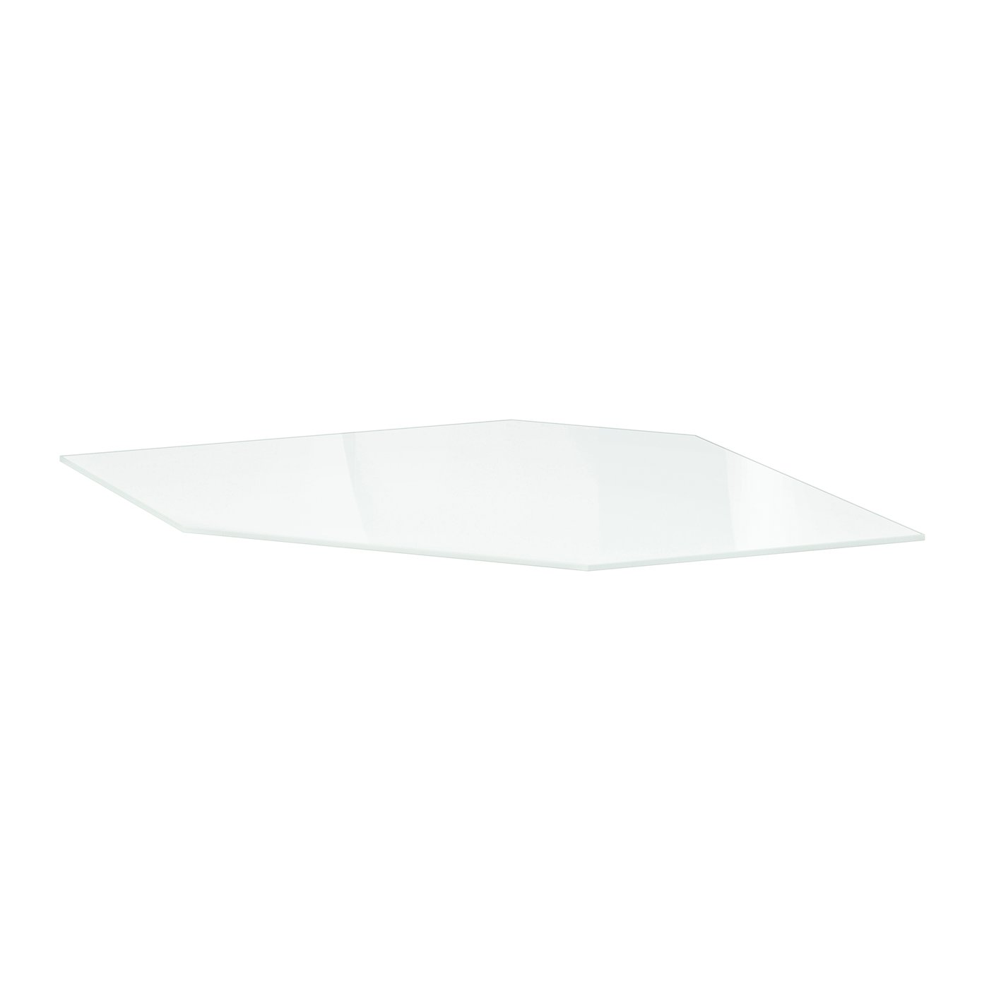 IKEA UTRUSTA hyllplan för vägghörnskåp, glas, 68 cm